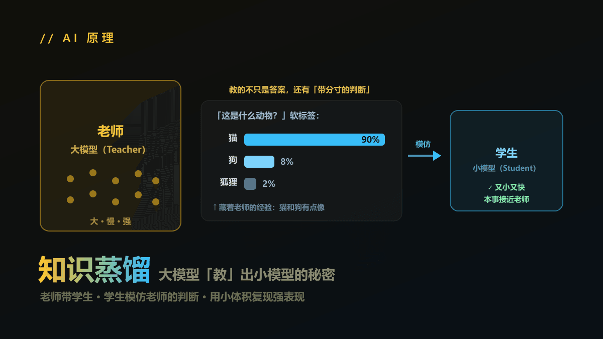 什么是模型蒸馏？把大模型能力装进小模型