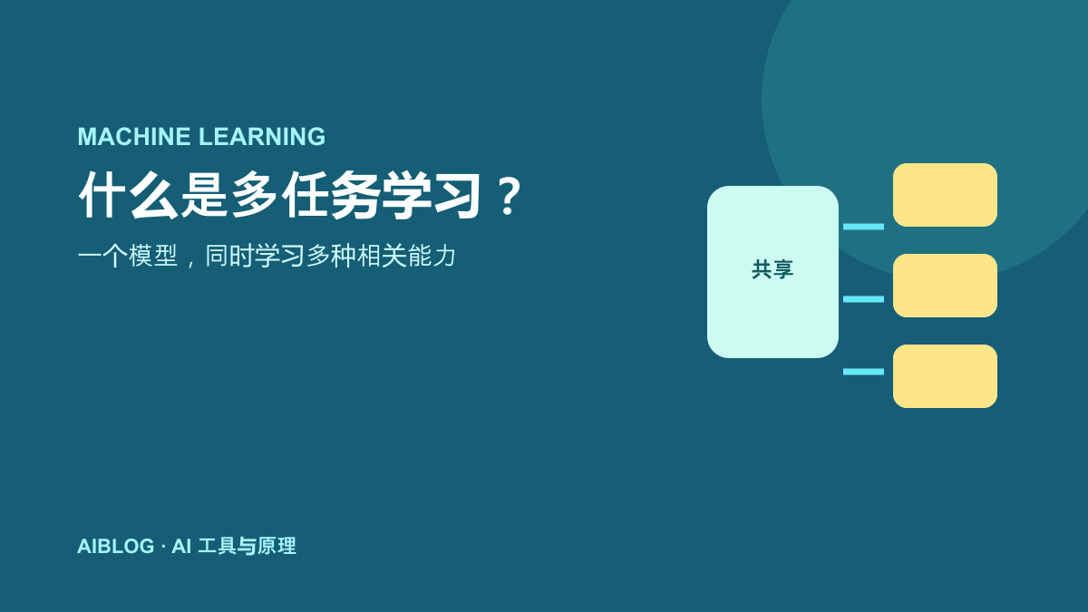 什么是多任务学习？让一个模型同时学习多种相关能力