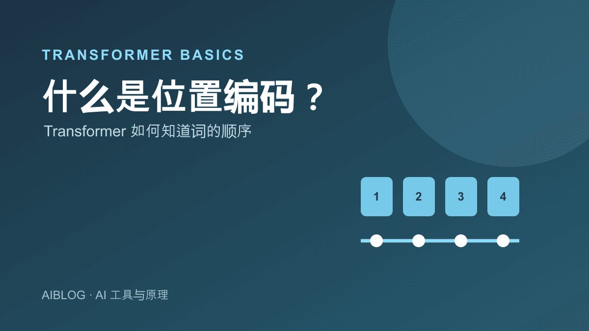 什么是位置编码？Transformer 如何知道词的顺序